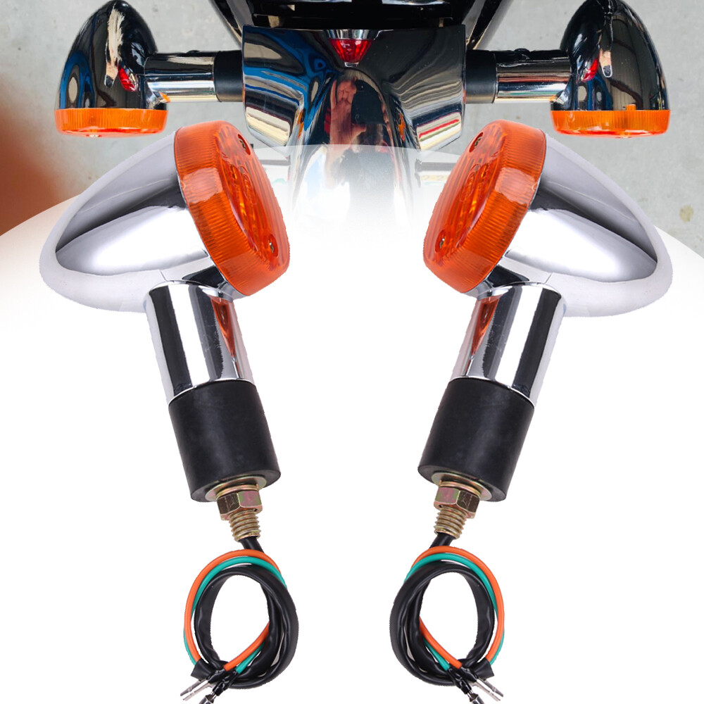 2pcs Turn Signal Lights For Honda Shadow VT VT1100 VT750 VT600 VF750 Magna 750