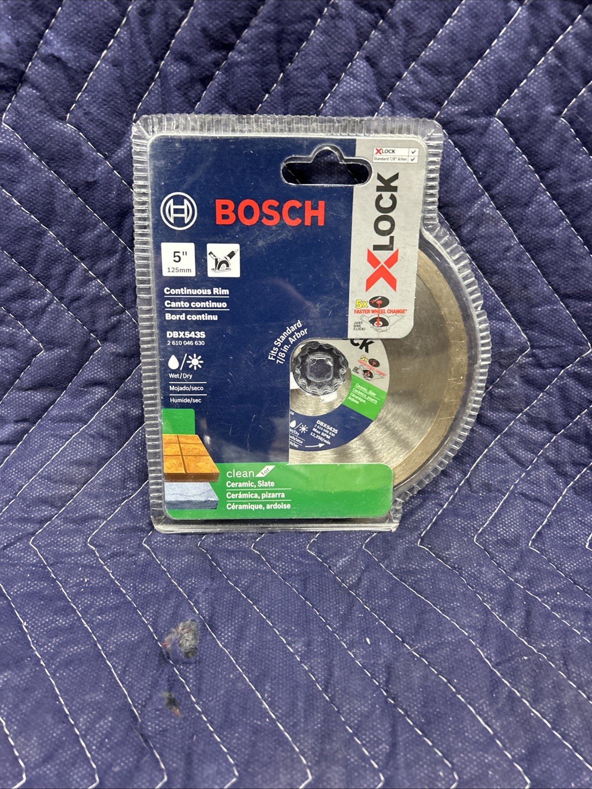 Bosch 5” X-LOCK Diamond Blade Concrete Masonry Cutting Disc NOS