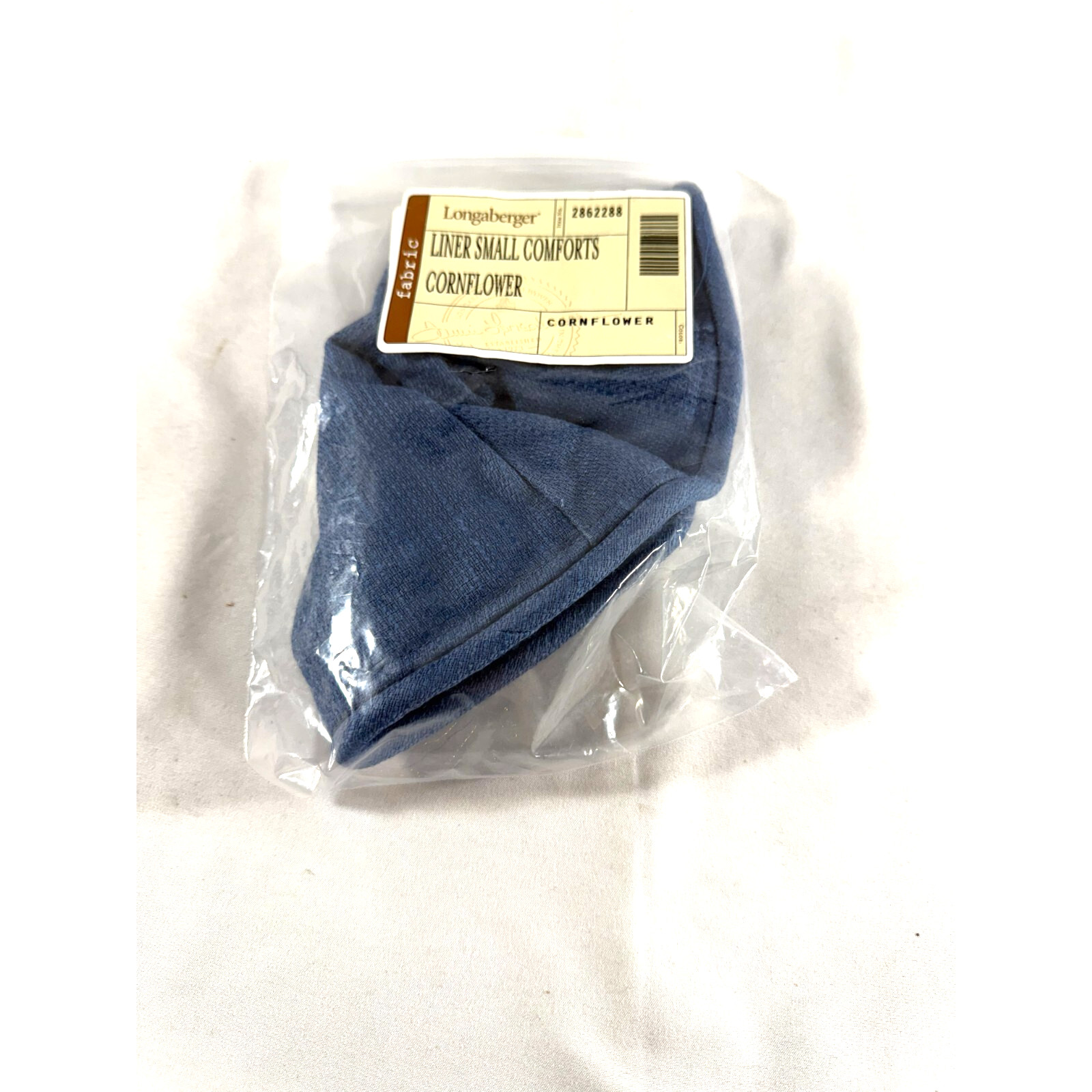 Longaberger Small Comforts Cornflower Blue Fabric Liner 2862288