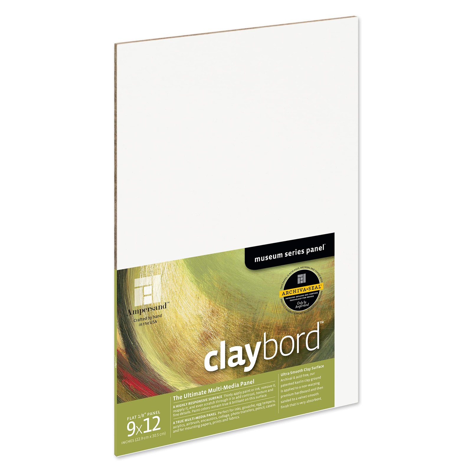 Museum Quality Claybord Art Panel 9 x 12 Ultra Smooth Acid Free Mixed Media