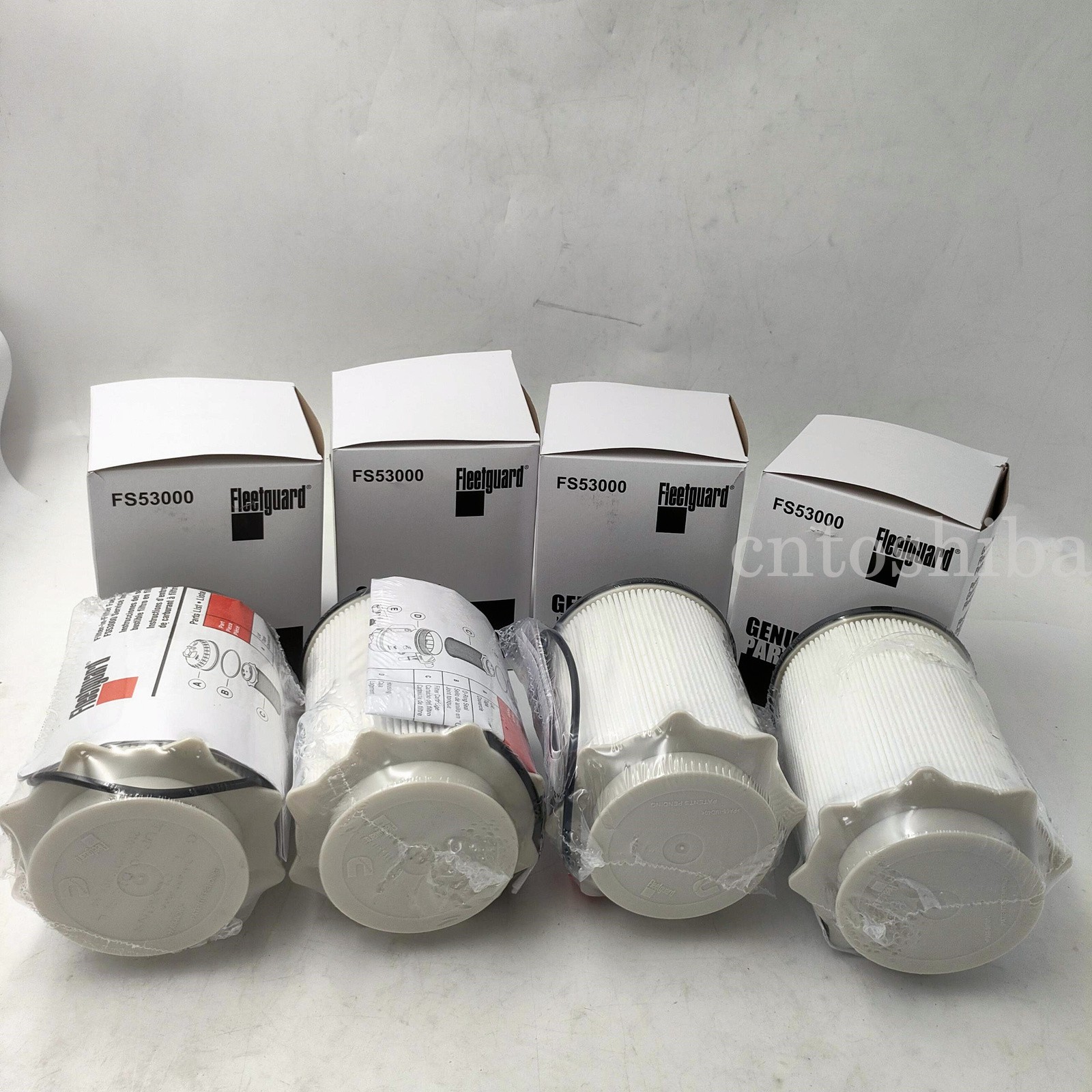 4packs FLEETGUARD FS53000 FUEL/WATER SEPERATOR FILTER CUMMINS 6.7L NEW
