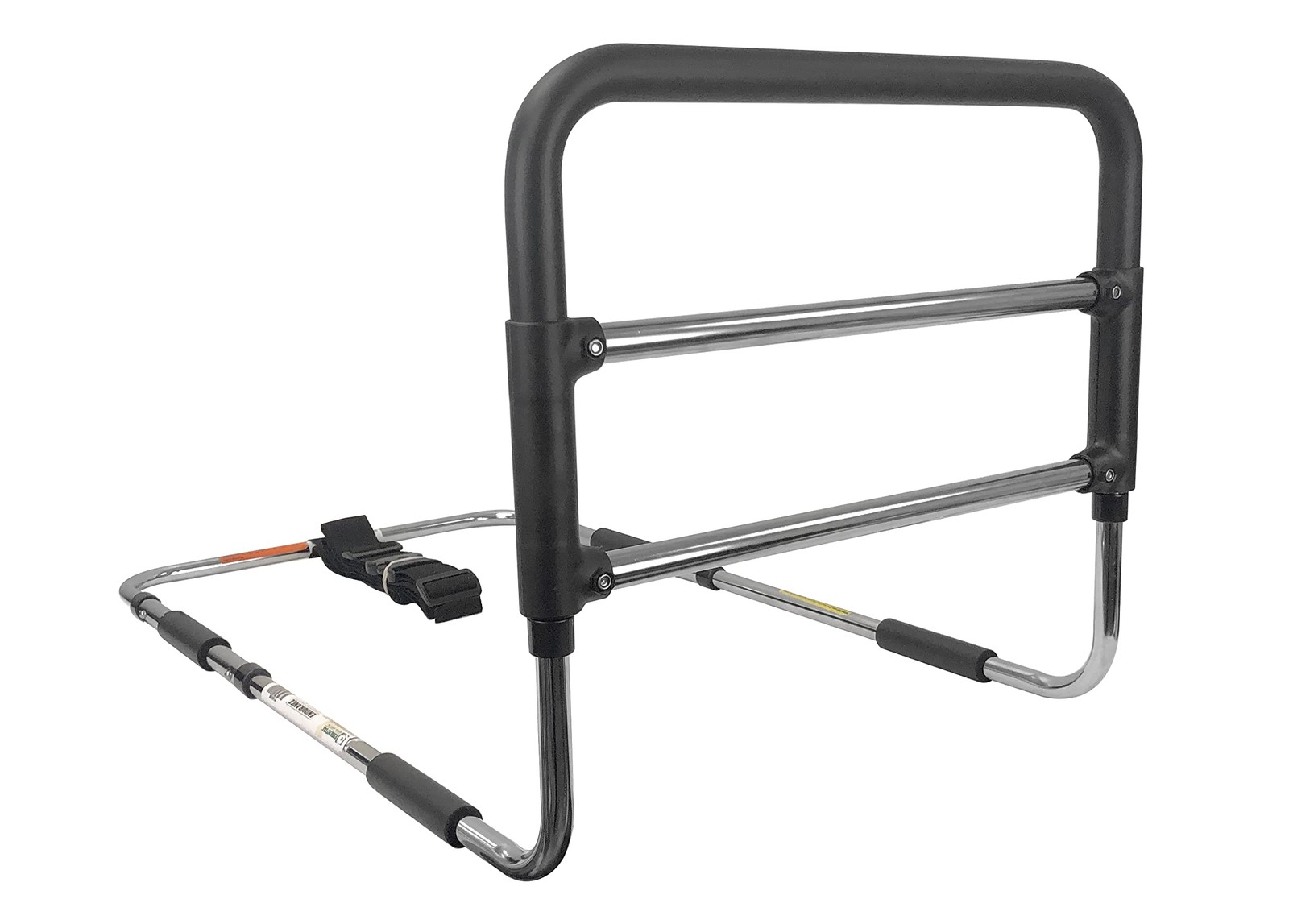 Essential Medical Supply Height Adjustable Hand Bed Rail with Attached Chrome