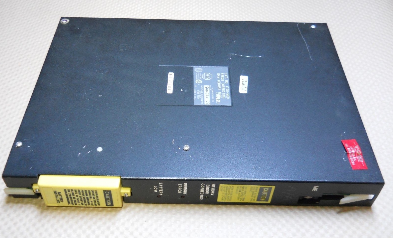 ALLEN BRADLEY 1775-MED ERROR CORRECTING RAM MEMORY BOARD 128K USED CONDITION
