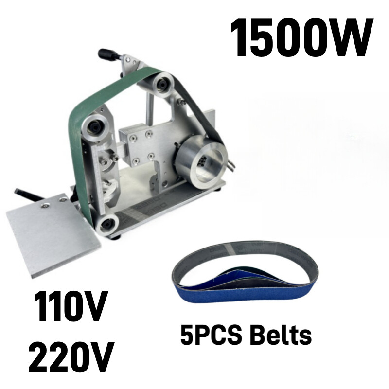 1500W 110V/220V 915x50mm Belt Machine Polishing Grinding Brushless Belt Sander