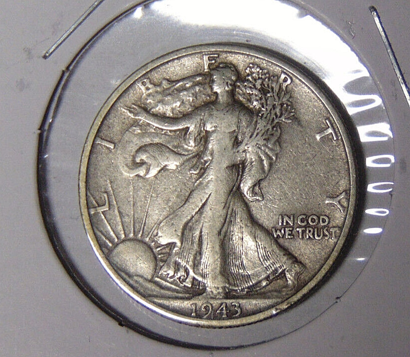 1943-S Walking Liberty Silver Half Dollar VF San Francisco Mint Coin (72524)