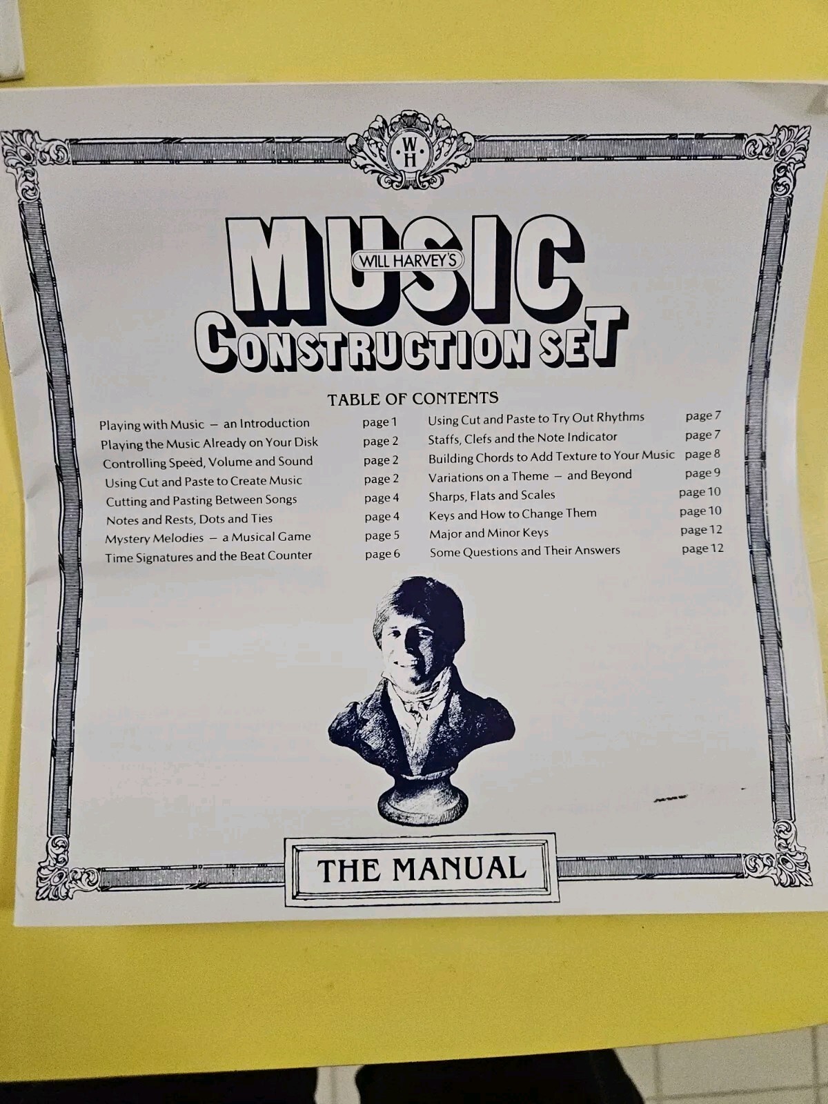 WILL HARVEY'S MUSIC Construction seT by Will Harvey for Atari