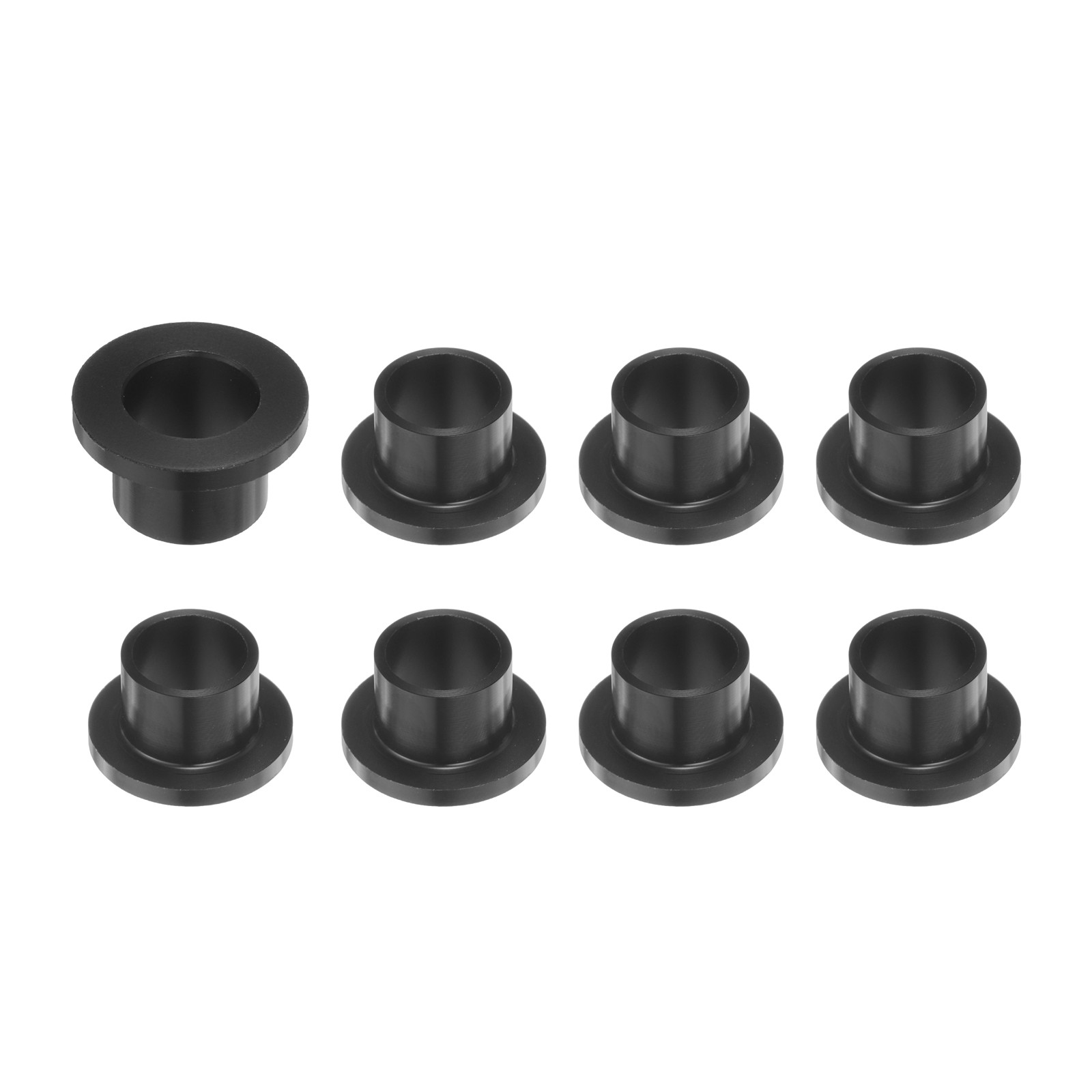 8pcs Flanged Sleeve Bearings 10mm Bore x 12mm OD x 10mm Length POM Bushings
