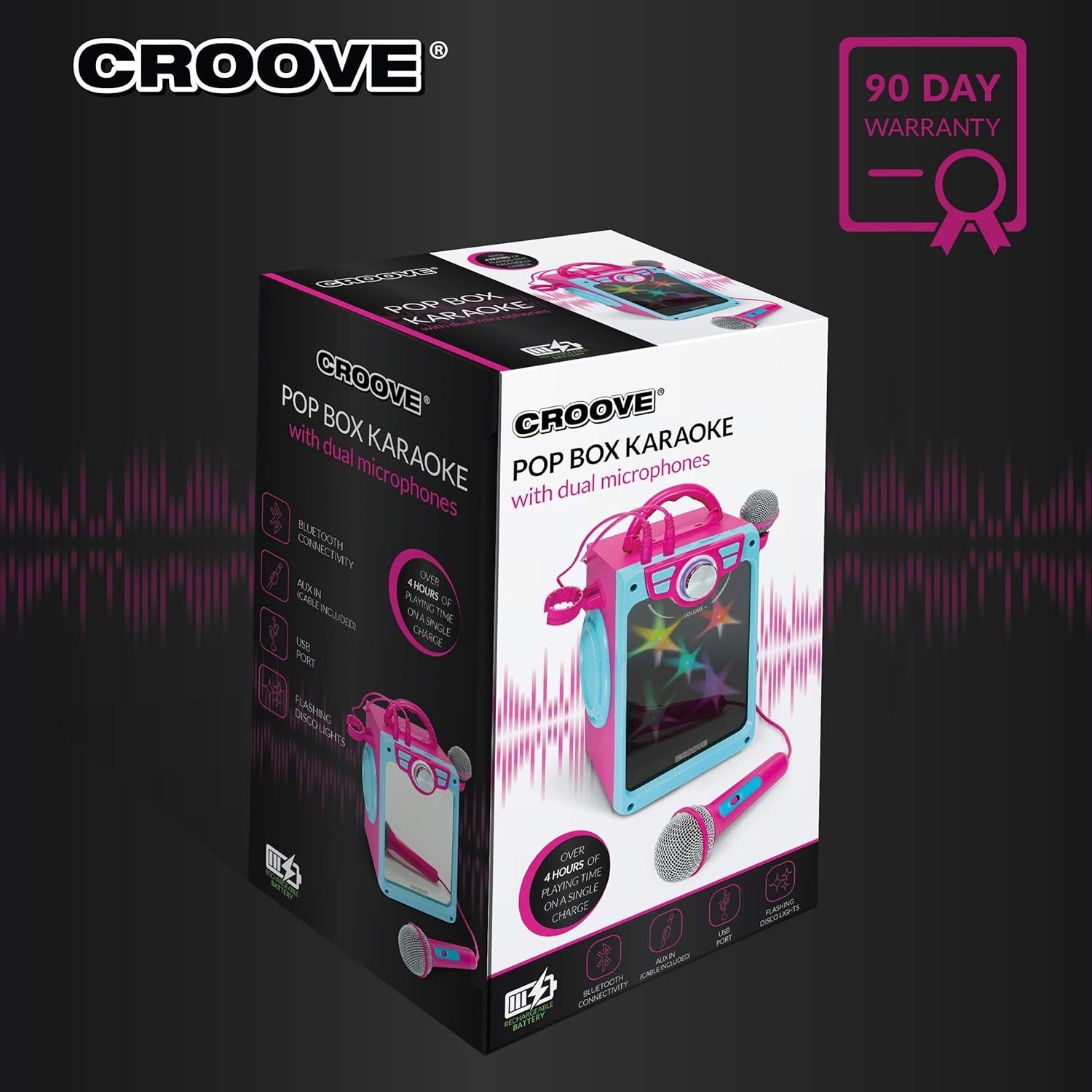 Portable Karaoke Machine with 2 Microphones