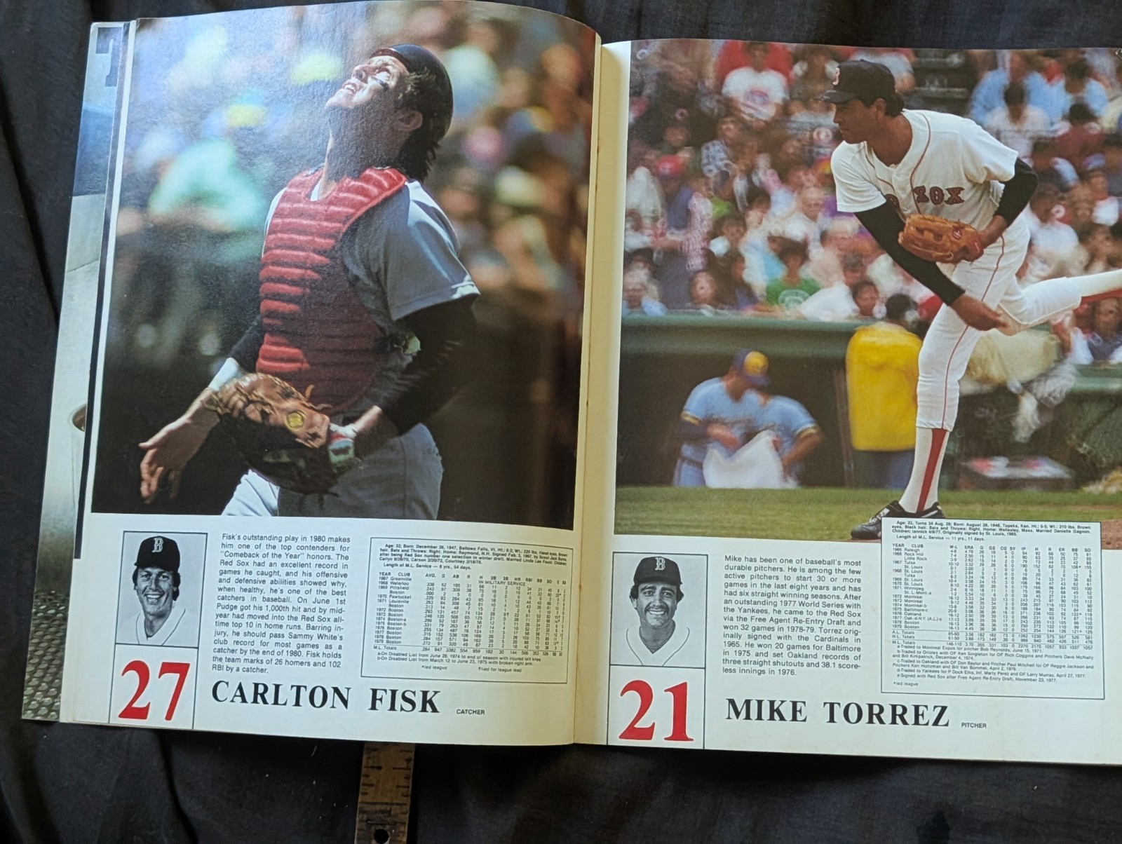 1980 Redsox souvenir baseball program