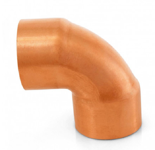 2" Copper 90° Elbow - Perfect for Distilling Columns - Fits standard 2 inch pipe