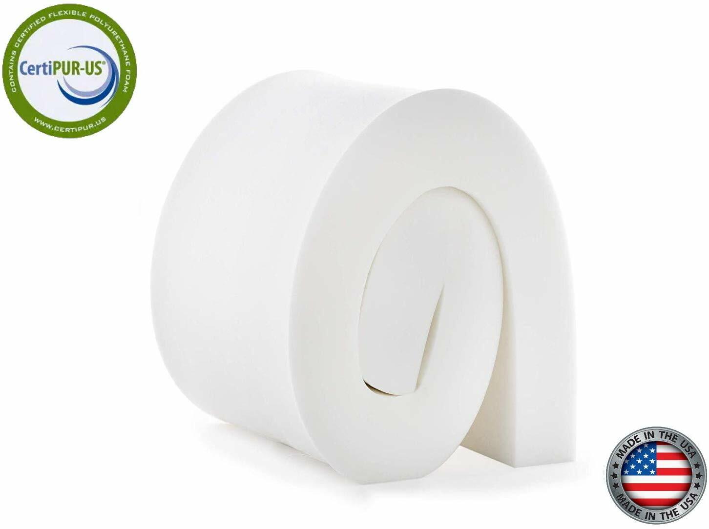 High Density Upholstery Foam (Ultra Firm) 4"x24"x80" 52ILD Foam Seat Cushion