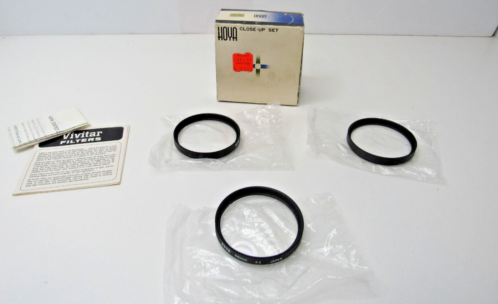 NOS GENUINE HOYA CLOSE UP SET 55 MM +1 +2 +4 - NEW OPEN BOX - A15
