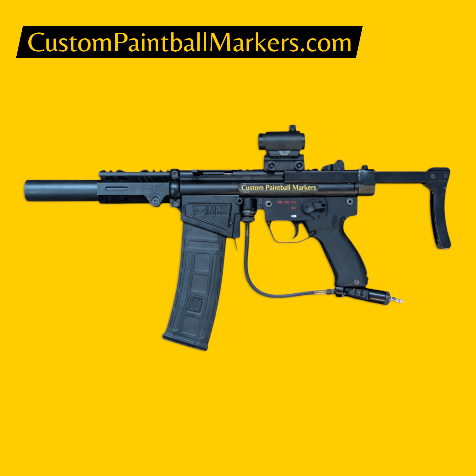 Tacamo Vortex Full-Auto MP300 Blackout “Zero Hour” Custom Paintball Marker