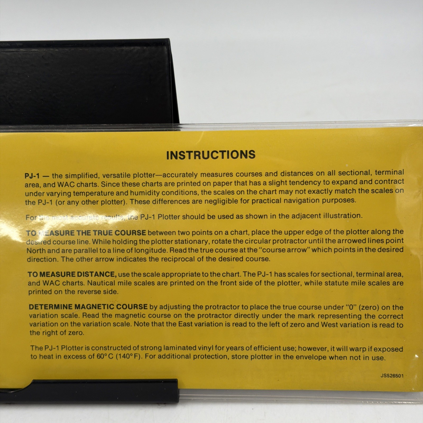 Jeppesen, Rotating Azimuth Plotter PJ-1, p/n 10009524