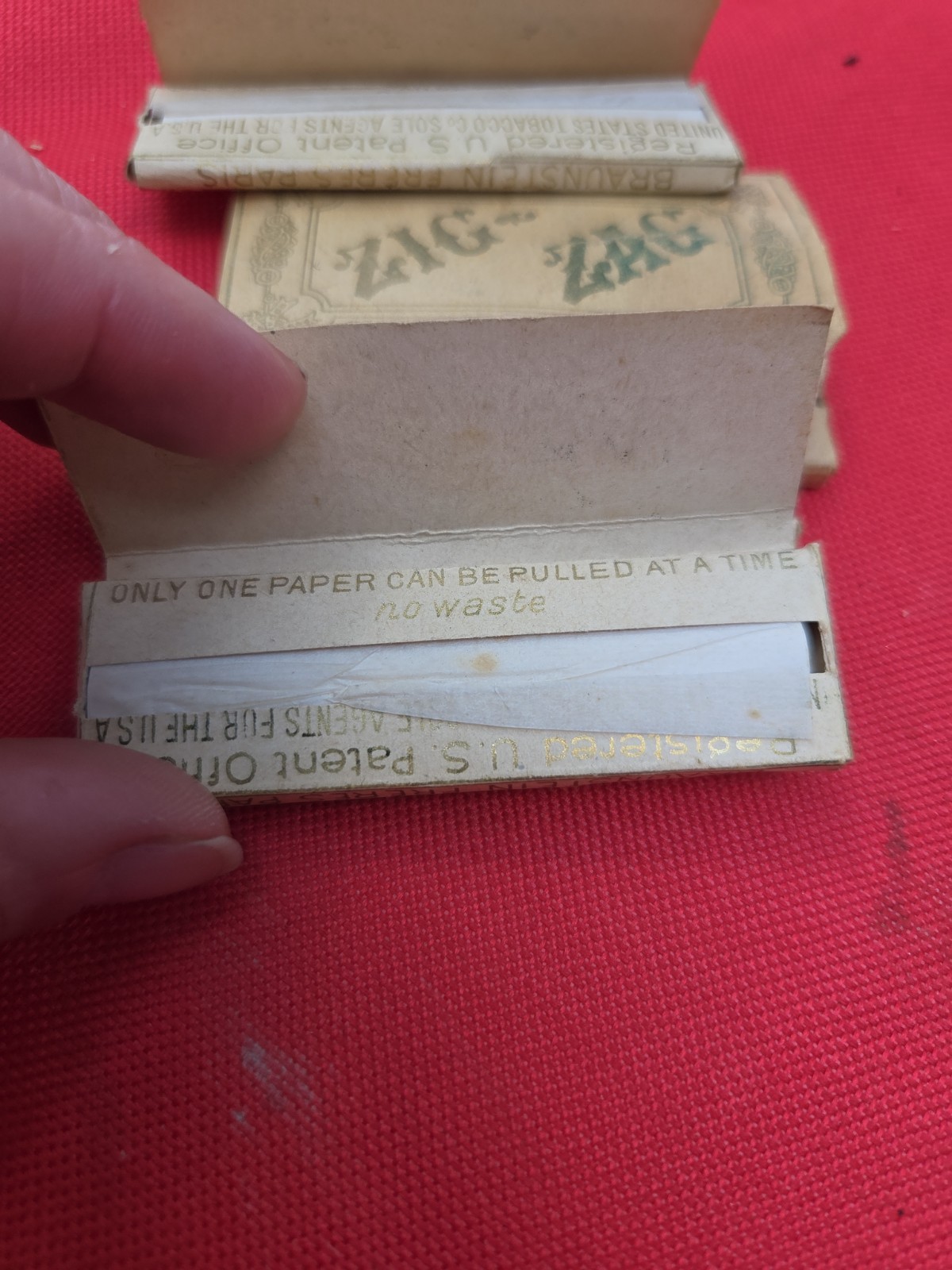 Vintage Original Zig Zag Cigarette Rolling Papers Unused NOS