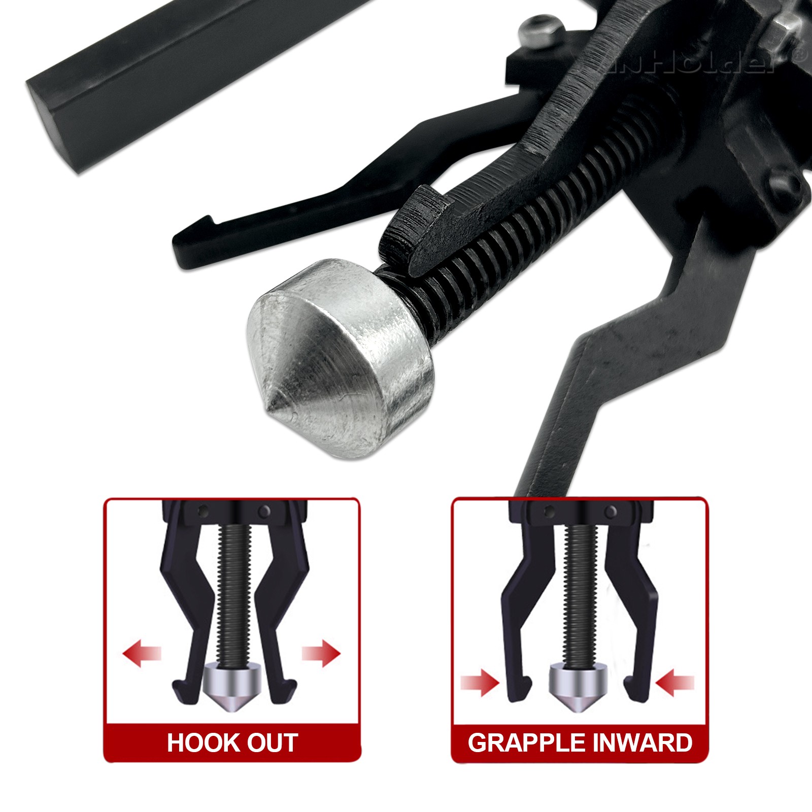 New 3-Jaw Pilot Bearing Puller Auto Motorcycle Bushing Remover Extractor Tools