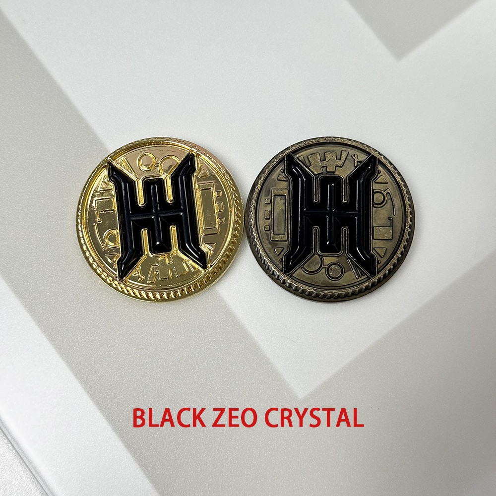 BLACK ZEO CRYSTAL Power Badge Metal BadgeMade for Bandai Ranger Legacy Morpher