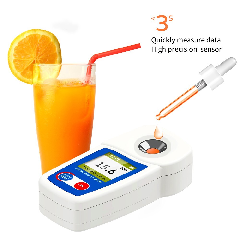 Digital Brix Refractometer Flagfront brix Meter Refractometer 0-55%