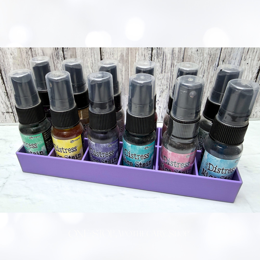 The INK SPRAY TRAY Organizer Craft Tim Holtz Dylusions  3D Printed 1oz PURPLE