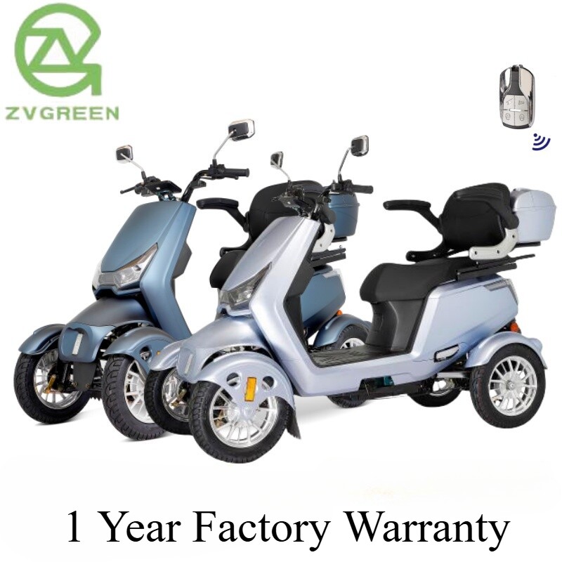 800W 4 Wheel Mobility Scooter 60V 20AH 15 mph 31 miles 500lbs for Adult Seniors