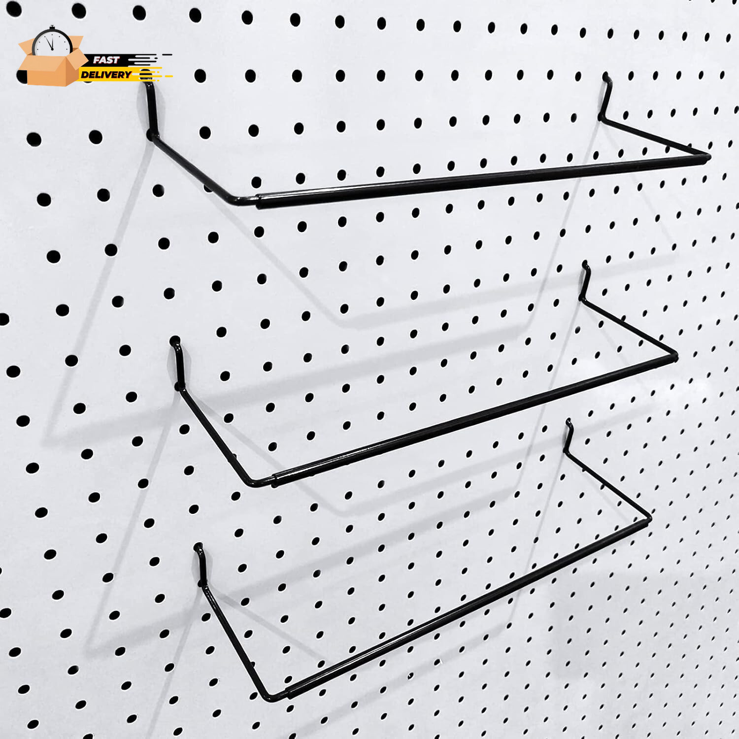 5 Pack Extendable Pegboard Paper Towel Holder,Pegboard Hook for Workshop,Garage