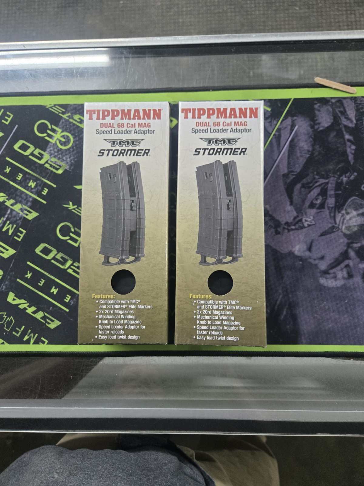 Tippmann TMC / Stormer Dual .68 Cal Magazine W/ Coupler Speed Loader - Black