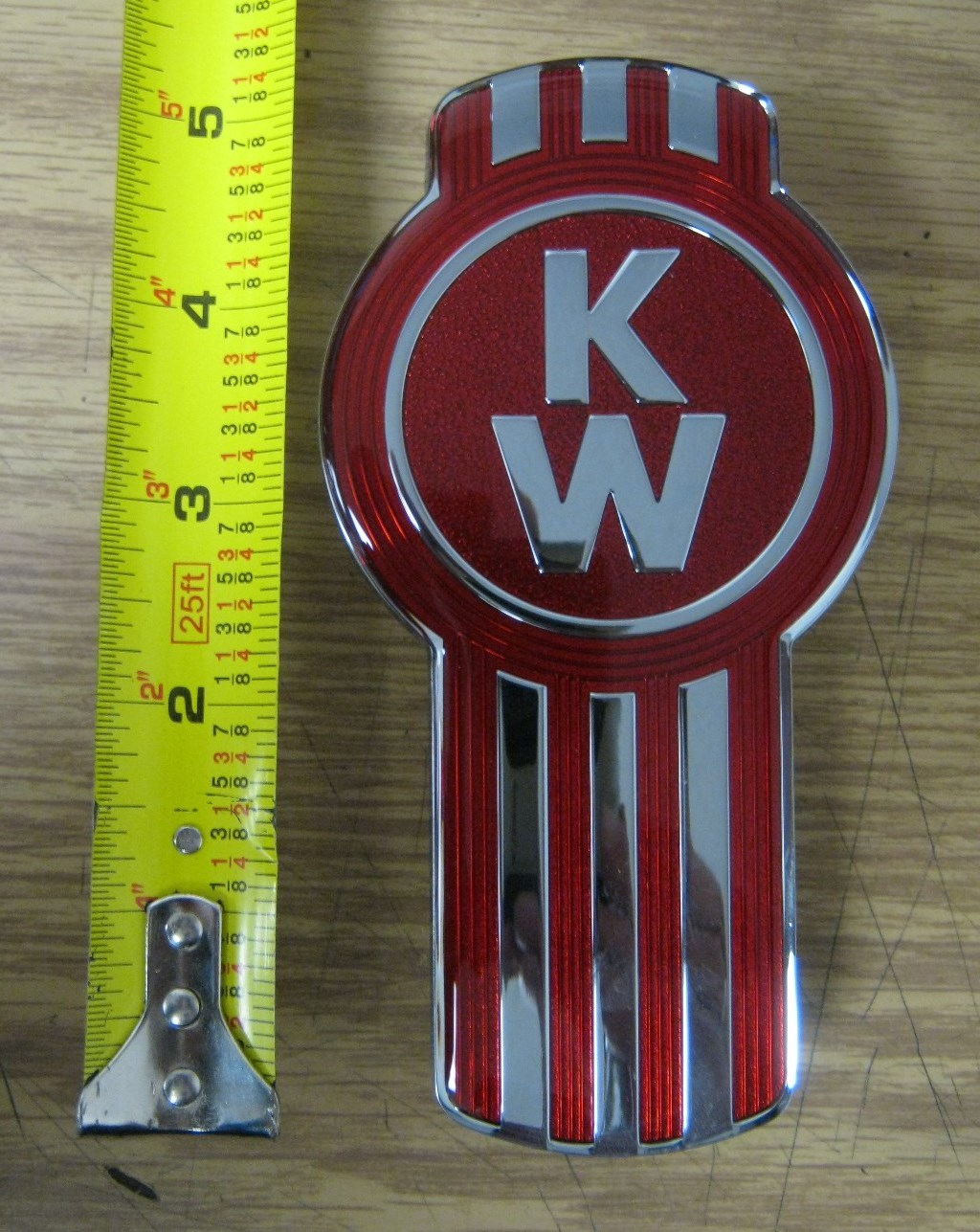 BRAND NEW KENWORTH T680 & T880 BUG EMBLEM for SIDE OF HOOD - MEASURES 5.25" HIGH