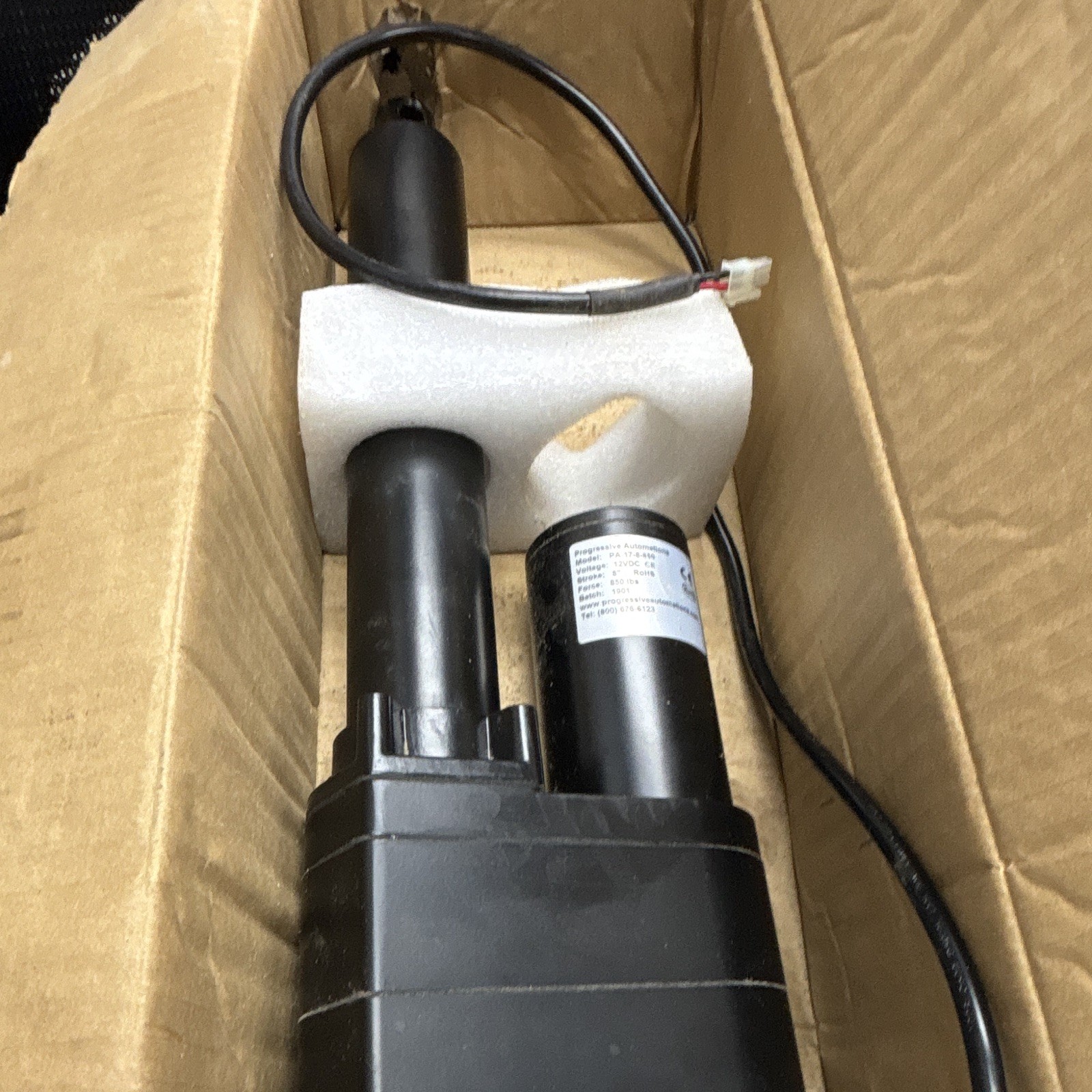 Progressive Automations PA-17-8-850 12VDC Linear Actuator 8" Stroke 850 lbs
