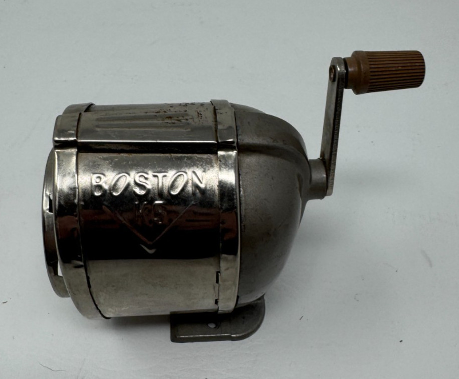 Vintage Boston 18 Manual Pencil Sharpener by Hunt Mfg Co – Made in USA – Tested