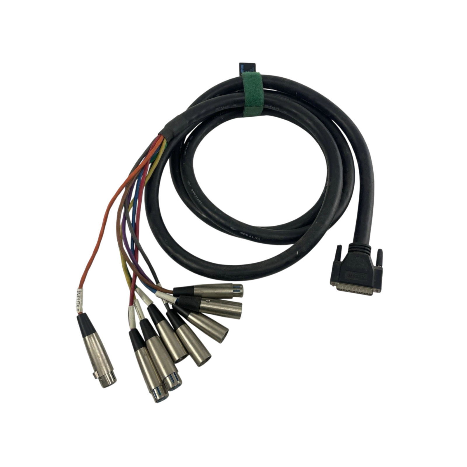 Wexler DB25 25-pin Analog D-Sub to 8 XLR3M Male FEMALE Breakout Snake 8 channel