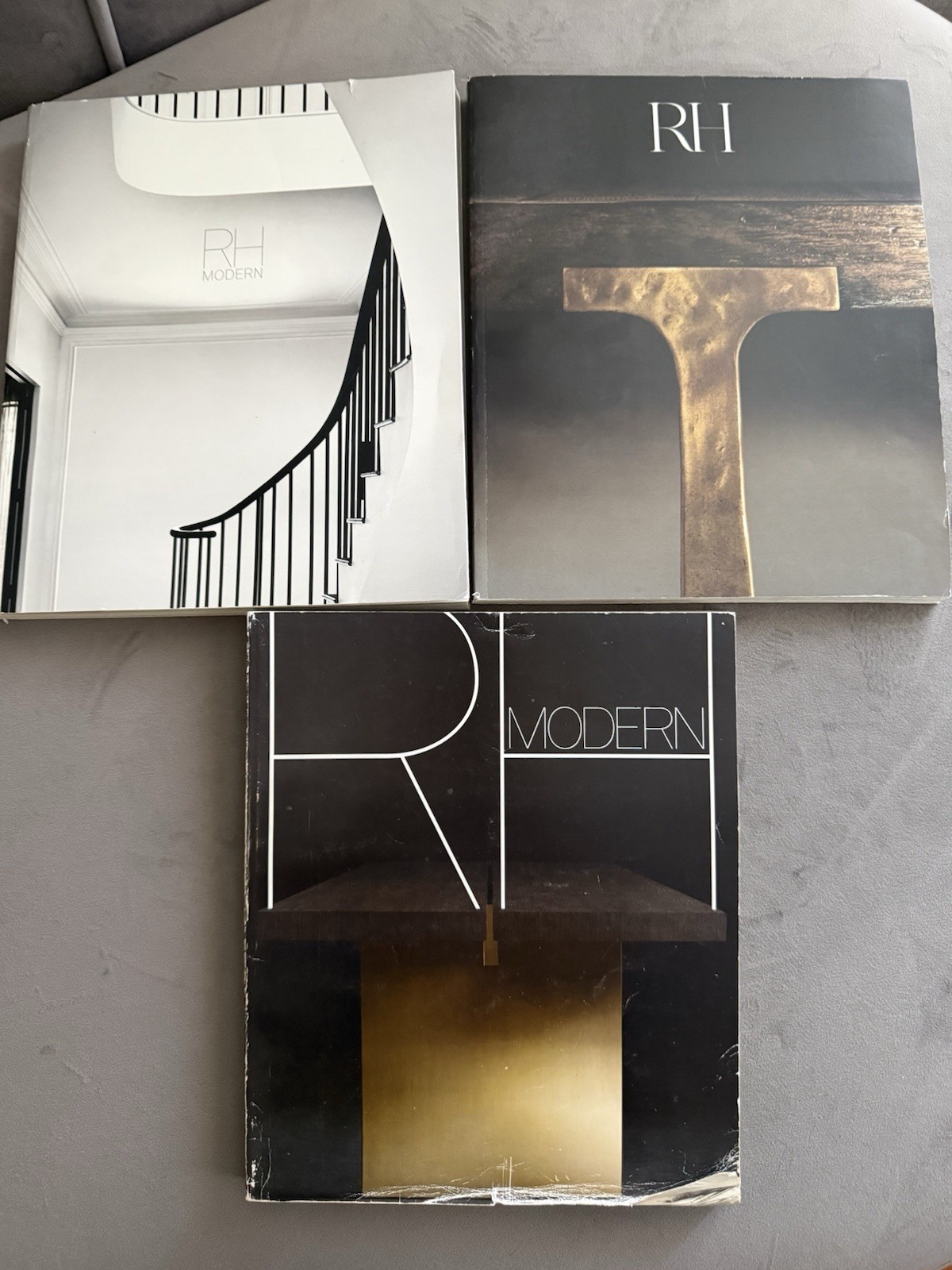 LOT OF 3 RH Restoration Hardware Catalog Magazine MODERN 2017, 18/INTERIORS 2019
