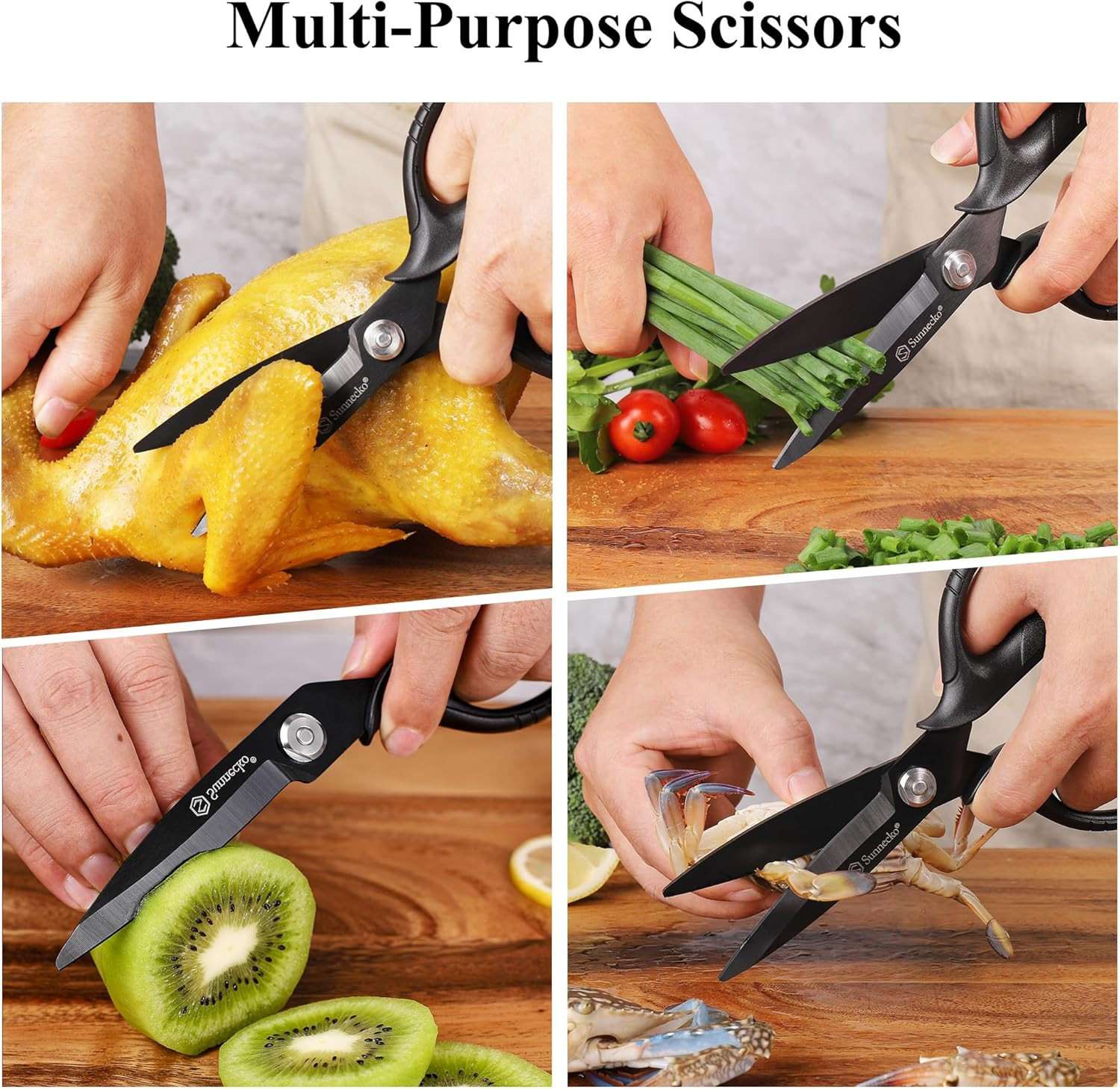 Kitchen Scissors All Purpose Heavy Duty Scissors Titanium Coated, Kitchen Shears