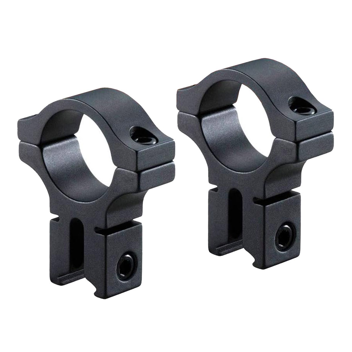 BKL 1in. Dia x 6in. Long Dovetail Rings-High, Black (BKL-257H-MB)