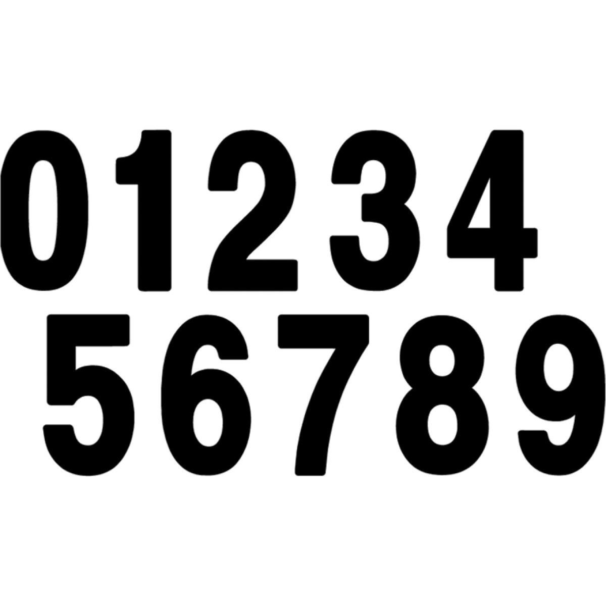 Factory Effex 02-4348 Pro Numbers 7in. - No. 8 - Black