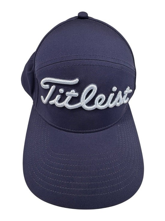 NWT Titleist Performance Golf Hat Navy OSFA UPF 50+ Moisture Wicking Stretch Cap