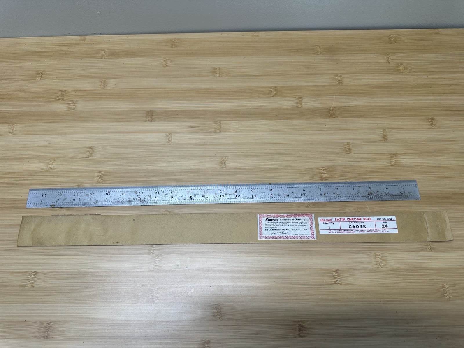 Starrett (C604R) 24” Metal Scale