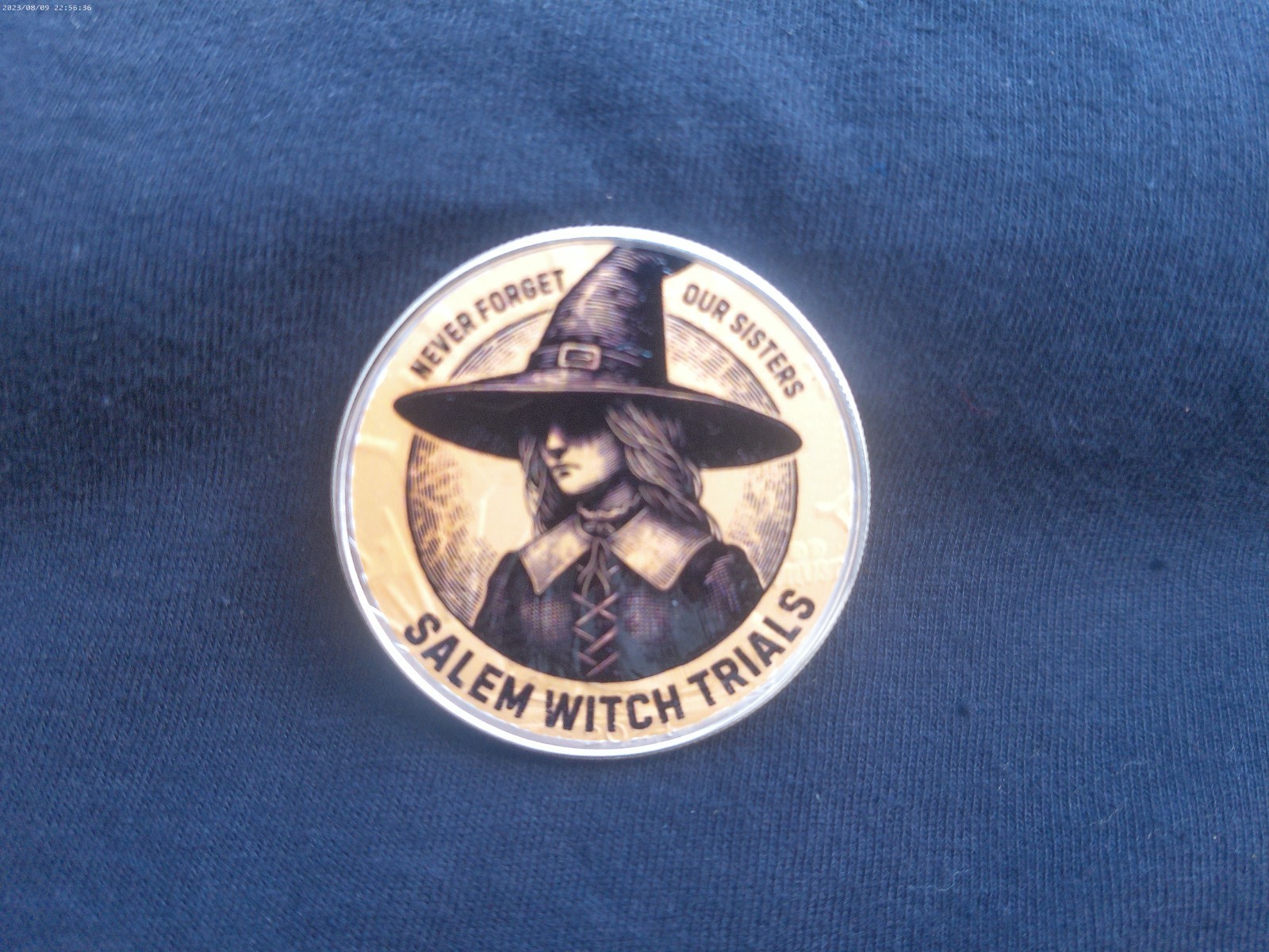 2025 Silver Eagle Colorized " SALEM WITCH TRIALS " Limited to 25 or less
