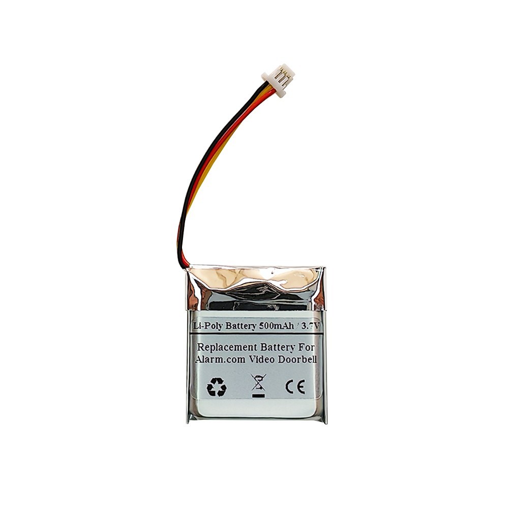 500mAH 3.7V Replacement Battery For Alarm.com Video Doorbell, 3795