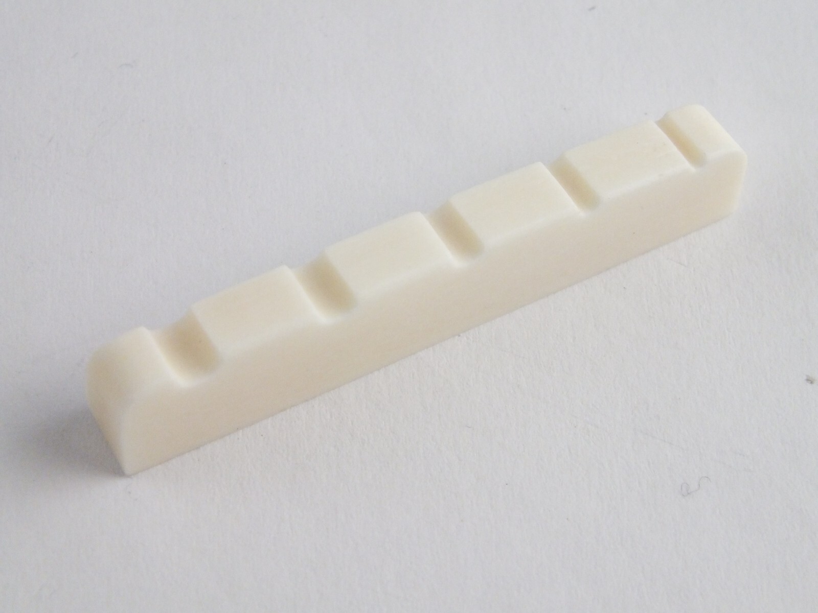 5 string BONE NUT 45mm Flat Base pre-cut string slots for Bass guitar