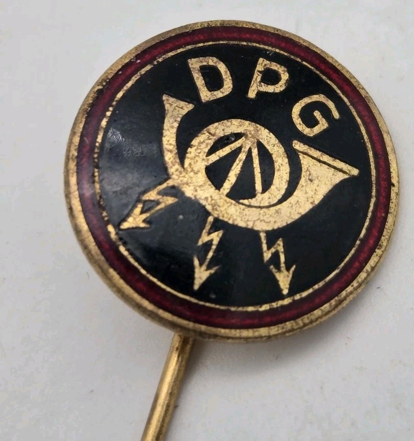 Early DPG West German Postal Service Trade Union Stick Pin Deutsche Post Postwar