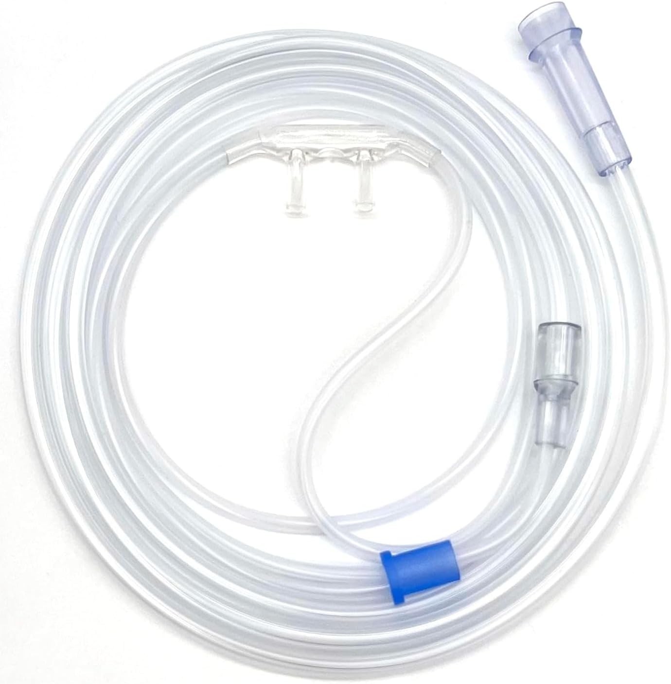 2Ft Oxygen Cannula - Soft Curved Nose Piece & Universal Fit Connector
