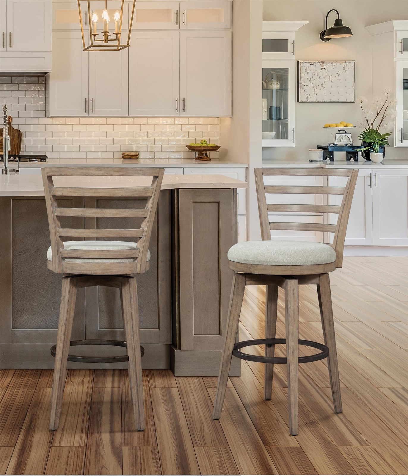 Meadowbrook Bar Height Swivel Stool - Brown