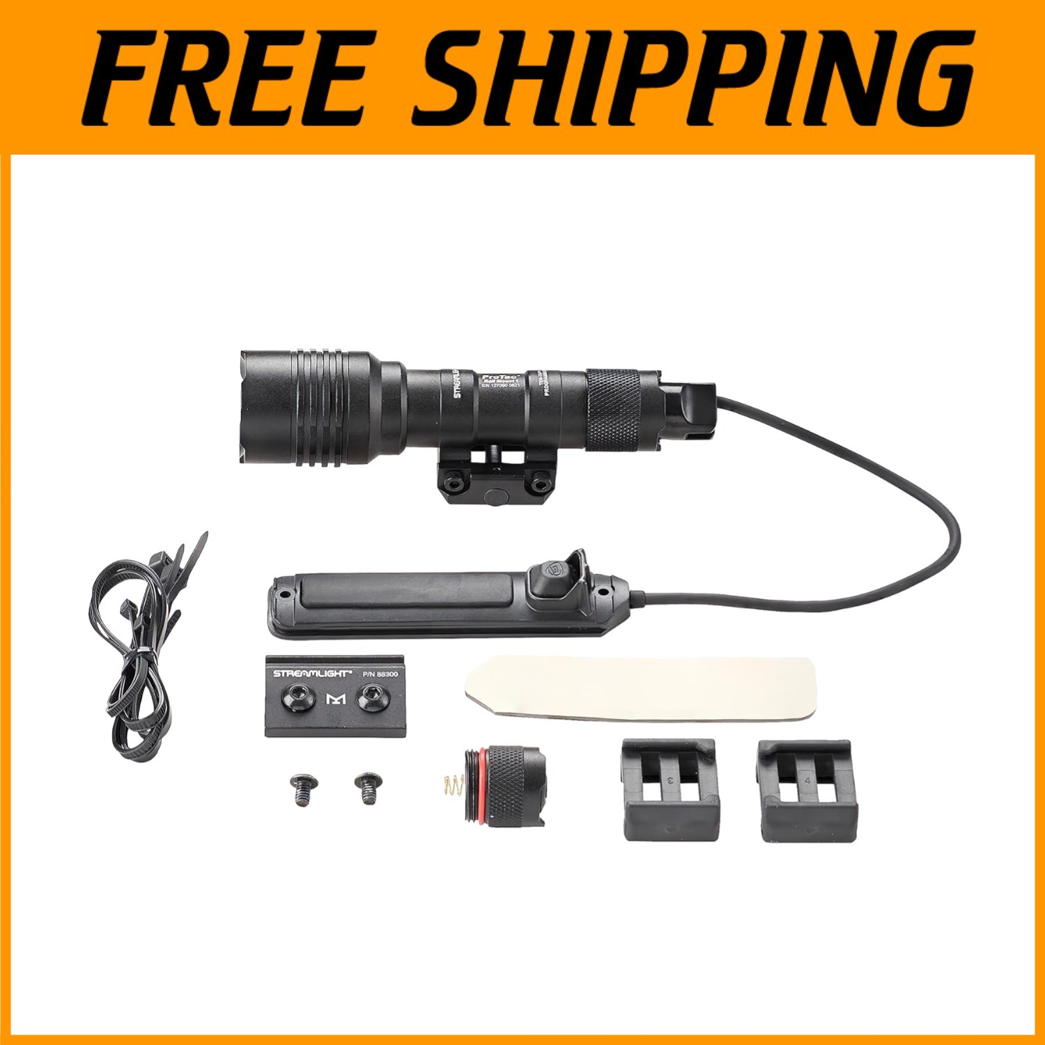88058 ProTac Rail Mount 1 Light CR123A Batteries