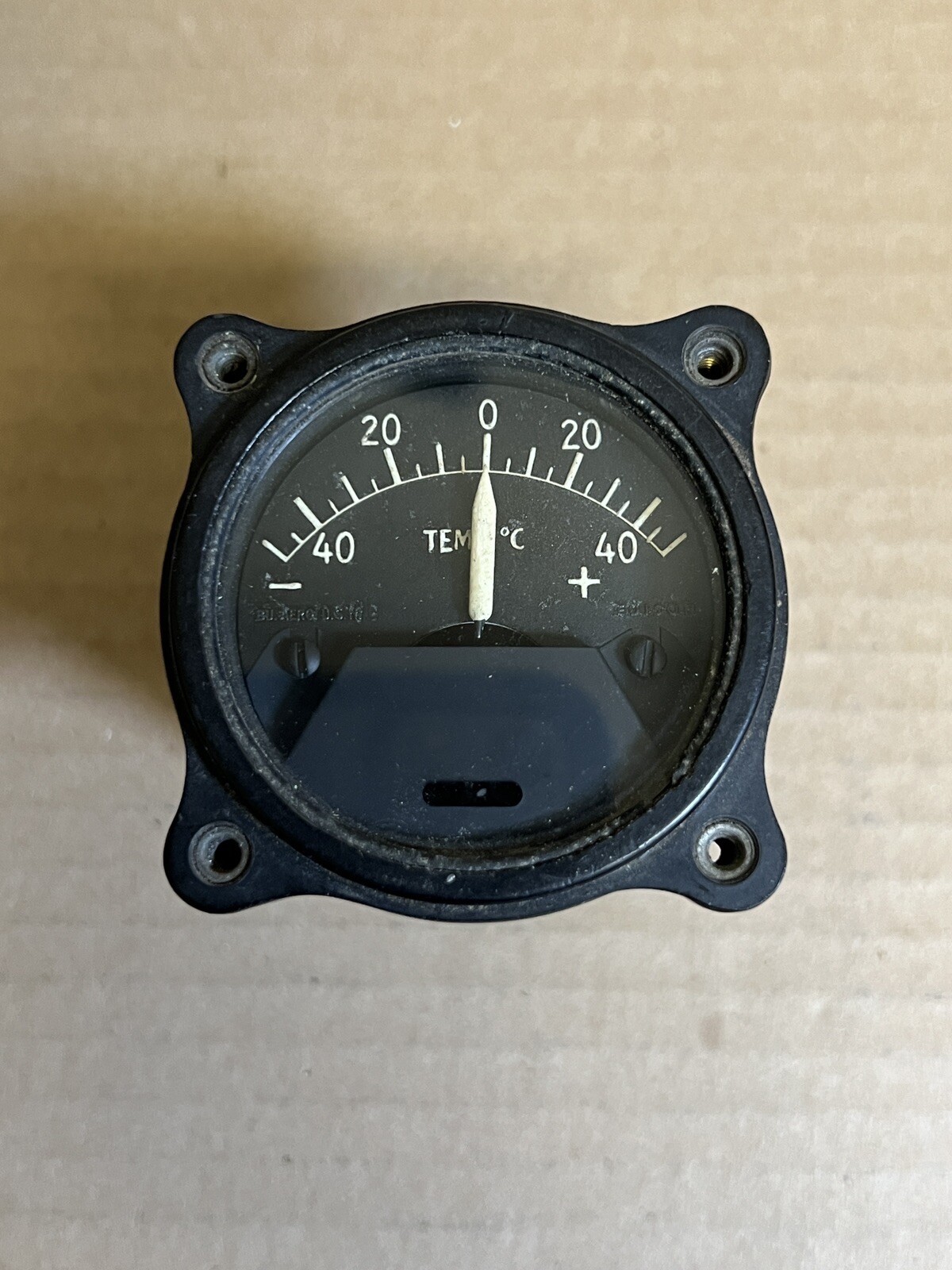 Vintage Thomas A Edison Temp Indicator P109-C124 US Navy Indicator -40C to +40C
