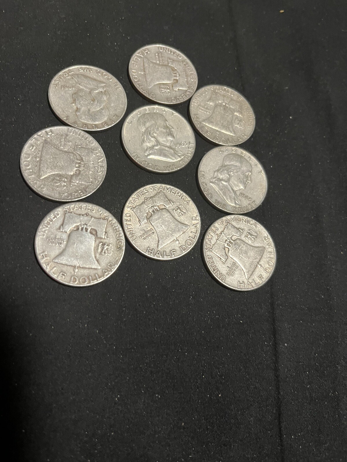The Franklin Deal! All 90%  US  Silver Coin $4.50  4 OZ. 1964 !!