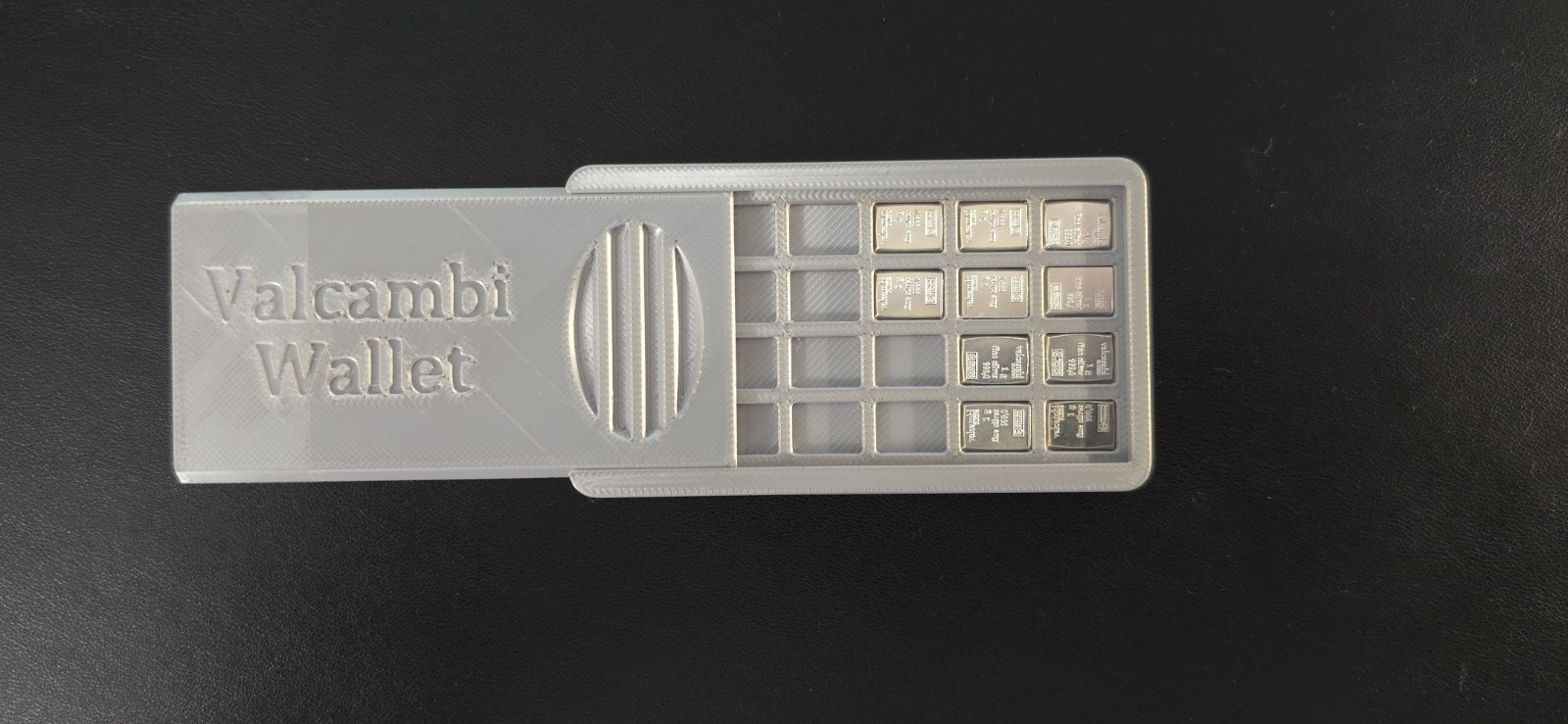 10 Valcambi .999  1 Gram Silver Bars with Wallet