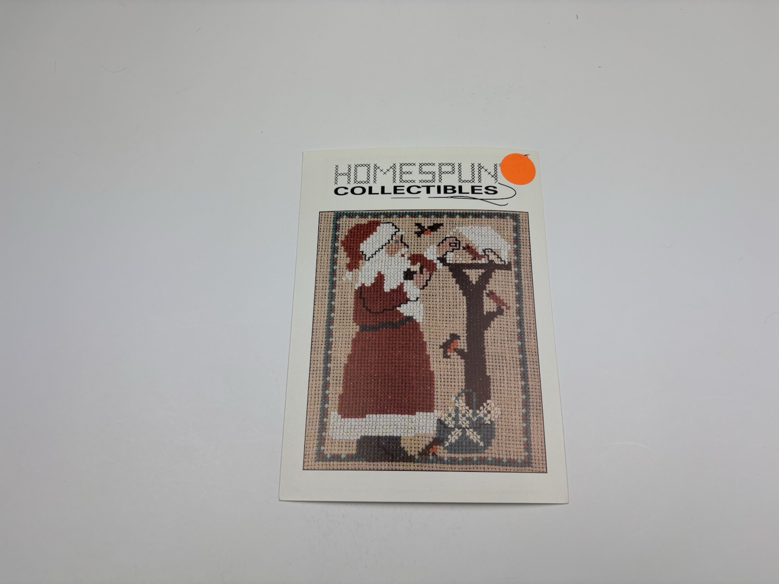 Homespun collectibles Santa Feeding The Birds Counted Cross Stitch Pattern 3R