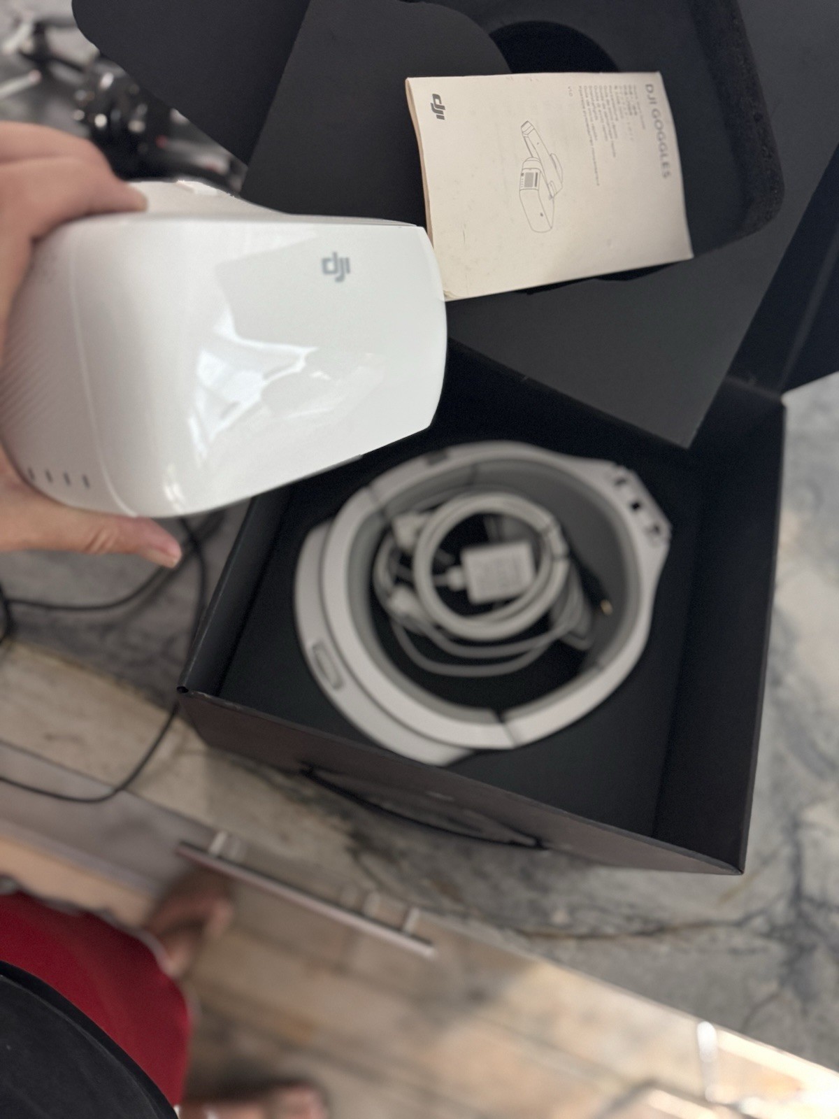 DJI Goggles For FPV FLIGHT Of Mavic Early Generation Drone  Open Box Used Twice