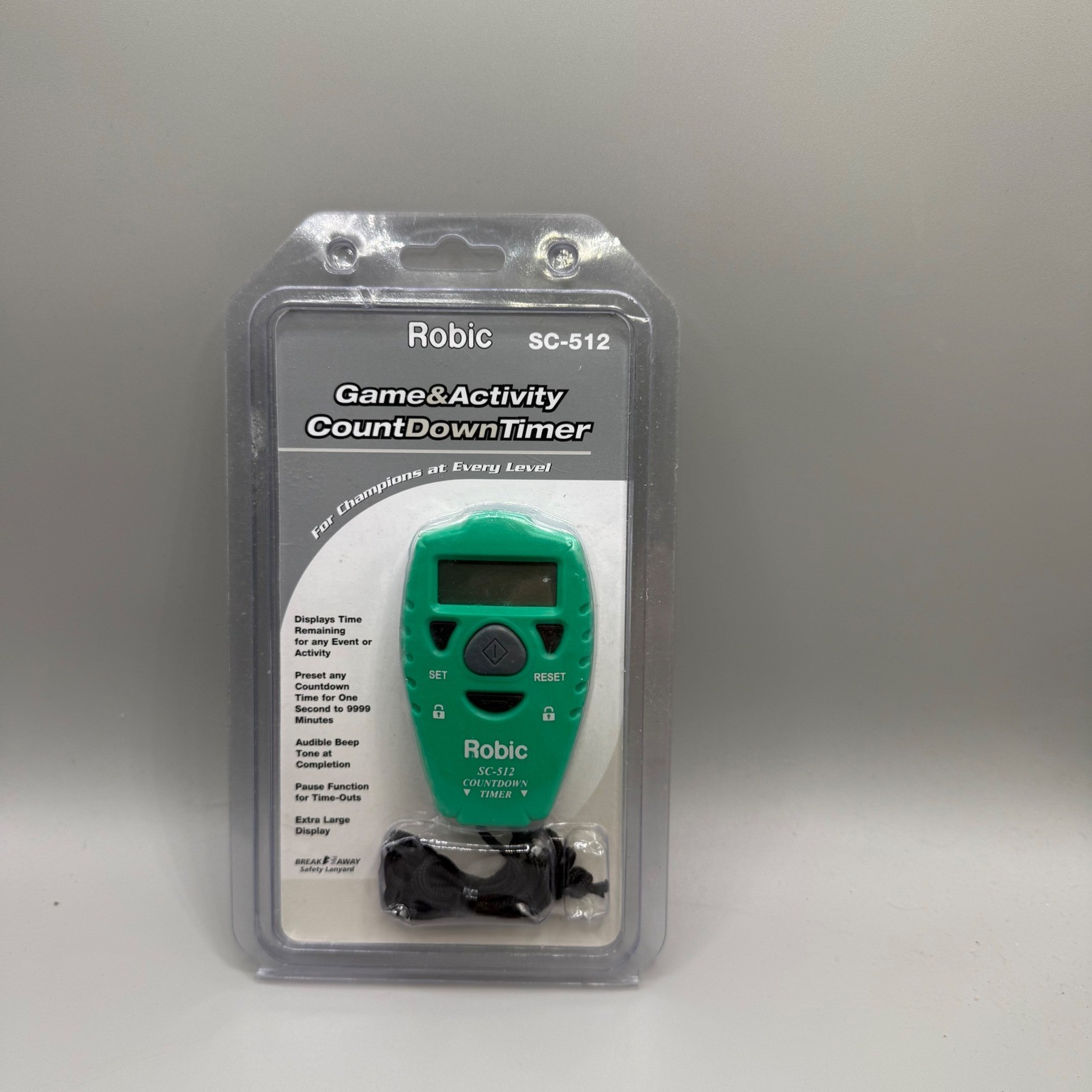 Robic SC-512 Game & Activity Countdown Timer Green Handheld New