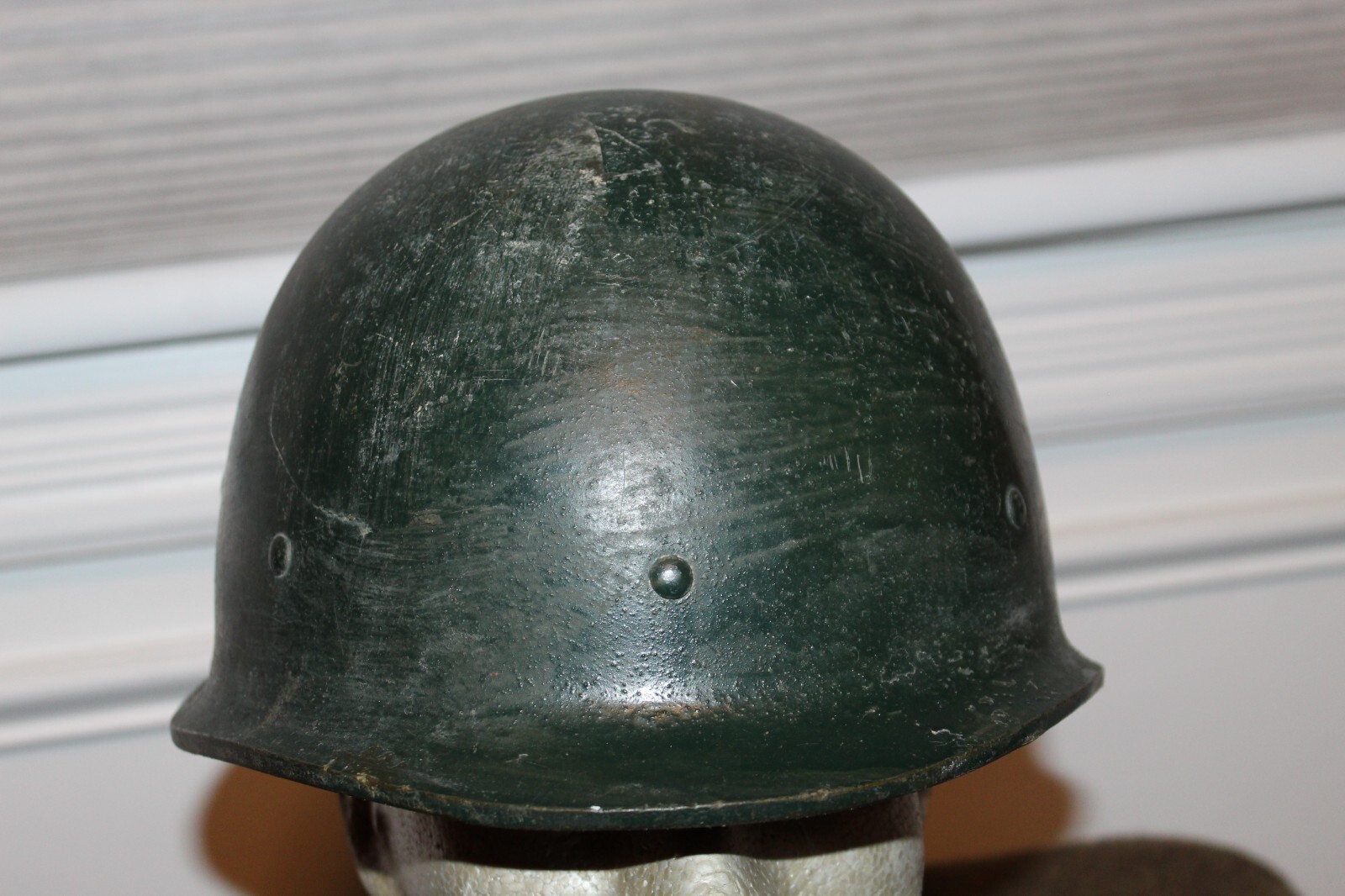 Original Iraqi Army M80 Green Fiber Combat Helmet w/Liner & Iraqi JIHM Stamp